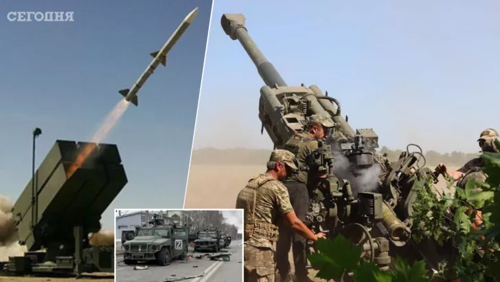 Поставки оружия идут медленно, часть обещанного еще не прибыла в Украину. Фото: коллаж "Сегодня"